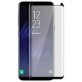 Miniatyrbillede 1 af 4: Hærdet glasfilm - Samsung - Galaxy S8 - Skærmbeskyttelse - Sort farve - Ultra-resistent Svart