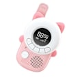 Miniatyrbillede 3 af 5: Walkie talkie til børn - TECHKIDS - Miaou-model - Baggrundsbelyst LCD-skærm - 8 kanaler - 10 opkaldstoner Rosa