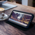 Miniatyrbild 3 av 4: iPhone 11 Fodral - AVIZAR - Folio Wallet Fodral - Ekologiskt läder - Stativfunktion - Midnattsblå Blå