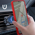 Pikkukuva 3 / 5: Coque pour Xiaomi Redmi A5 Bague Magnétique Dos Translucide Rouge