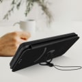 Miniatyrbillede 3 af 4: Hætte til Samsung Galaxy A72 - AVIZAR - Lomme til kort - Øko-læder med kulfiber-effekt - Blød - Sort Svart