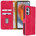 Pikkukuva 2 / 5: Kotelo Motorola Edge 50 Fusionille - AVIZAR - Vakaa videotelineen lompakko - Fuchsia Rosa