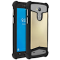 Miniatyrbillede 1 af 4: Smartphone-etui - AVIZAR - Universal - Silikonegel - Stødsikker beskyttelse - Lædereffekt Svart guld