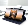 Miniatyrbild 4 av 5: Samsung Galaxy S22 Fodral - AVIZAR - Plånboksfodral - Stativfunktion - Blå Blå