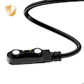 Pikkukuva 5 / 5: Magnetkaapeli SmartWatch kaksine nastoineen USB-liitännällä 60 cm Hoko Musta Svart