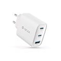 Pikkukuva 1 / 5: Nopea GaN USB:n ja USB-C:n 65W laturi PD:llä ja PPS:llä Devia Valkoinen Vit