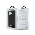 Miniatyrbillede 6 af 6: Coque matelassée PU til iPhone 16 med luksuriøst design fra Karl Lagerfeld i sort Svart