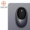 Miniatyrbillede 3 af 5: Souris Bluetooth Ergonomisk Design Genopladelig USB-C M1 Satechi Grå Sidereal Grå