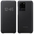 Miniatyrbillede 1 af 4: Etui - Samsung - Galaxy S20 Ultra - Gennemsigtig Klap - Led View Cover - Sort Svart