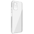 Pikkukuva 2 / 4: Suojakuoret - AVIZAR - Xiaomi Redmi Note 10/10s - Kova takapuoli - Pehmeä etuosa - 360° suojaus Klar vit