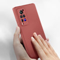 Miniatyrbild 4 av 4: Skyddshölje - AVIZAR - Vivo X60 Pro - Flexibelt silikon - Soft Touch-yta - Hallonrosa Hallonrosa
