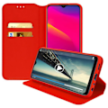Miniatyrbild 2 av 4: Hölster - AVIZAR - Oppo A9 2020 och A5 2020 - Folio Plånboksfodral - Ekoskinn Röd - Stöd funktion Röd