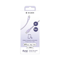 Miniatyrbillede 5 af 5: Cabo de Carga e Transferência USB-C / Lightning 3A Power Delivery 60W 1.2m BigBen Connected Violeta
