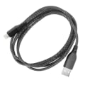 Miniatyrbild 2 av 5: USB till Lightning-kabel - MOXIE - 1,2m - Flätad nylon - Kompatibel iPhone 14/13/12/11/X - 15W snabbladdning Svart