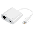 Miniatyrbild 1 av 6: Lightning till Ethernet-adapter - Vit - 10/100LAN - Ethernet - Plug and Play - Kompakt design