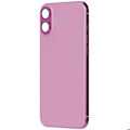 Pikkukuva 2 / 4: iPhone 16 Plus -vararunko vaaleanpunaisella takalasilla Rosa