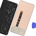 Miniatyrbillede 4 af 4: LCD-skærm og Touch Glass til Motorola Edge 50 Neo Sort Relife Sort Svart
