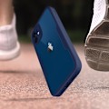 Miniatyrbillede 4 af 4: Helcover - AVIZAR - iPhone 12 - Plexiglas Bagside - Forstærkede Kanter - Mørkeblå Midnattsblå