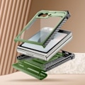 Miniatyrbild 4 av 6: Kolfodral till Samsung Z Flip 6 - I-BLASON - Fullständigt skydd - Stötsäker - Mörkgrön Grön