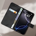 Miniatyrbillede 4 af 6: Étui til iPhone 16 Pro Max - AVIZAR - Punglåg - Sort - Video Støtte Svart