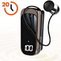Miniatyrbillede 5 af 5: Bluetooth Øreprop Clip Retrækbar Kable Autonomi 20t LED Skærm LinQ Sort Svart