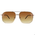 Miniatyrbillede 2 af 5: Aviator solbriller CV3062 med gradientlinser UV400 i guld Gul