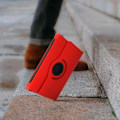 Miniatyrbillede 4 af 4: Etui - AVIZAR - Mediapad T5 - Fuld beskyttelse - Rotérbart stativ 360° - Rød Röd