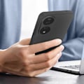 Miniatyrbillede 4 af 6: Taske til Honor 90 Smart - AVIZAR - Halvstiv silikone - Soft-touch finish - Håndledsrem inkluderet - Sort Svart
