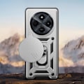 Miniatyrbild 4 av 5: Fodral för Xiaomi Redmi 14C Ring Support Sliding Camera Cover Silver Grå