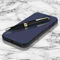 Miniatyrbillede 2 af 4: Housse til iPhone XR folio etui spejl ultra-tynd gennemsigtig klap - Sort Svart