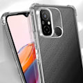 Miniatyrbillede 3 af 5: Etui til Xiaomi Redmi 12C - AVIZAR - Fleksibel silikone - Forstærkede hjørner - Gennemsigtig Vit