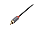 Miniatyrbillede 3 af 3: Audio Jack 3,5 mm til 2 RCA Dobbelt Skærm 1,5 m Sort