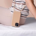 Miniatyrbillede 3 af 5: iPhone 14 Pro Cord Case Halvstift med nakkestrop 80 cm pink Rosa