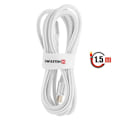 Miniatyrbillede 5 af 5: USB-C til USB-C Kable Design Flettet Anti-knude Swissten Hvid Vit