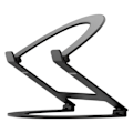 Miniatyrbillede 1 af 5: Støttebureau til MacBook Justerbar Sammenfoldelig Twelve South Curve Flex Sort Mat