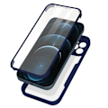 Miniatyrbillede 1 af 5: Helcase - AVIZAR - iPhone 12 Pro - Bag i plexiglas - Foran i polymer - Forstærkede hjørner Midnattsblå