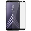 Pikkukuva 1 / 4: Suojakalvo - Samsung - Galaxy A6 Plus - Karkaistu lasi - Musta väri - Erittäin kestävä Svart