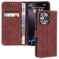 Miniatyrbillede 1 af 6: Cover til iPhone 16 Pro Flip Wallet Video Support Brun kastanj