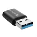 Pikkukuva 1 / 2: USB 3.0 - USB-C -sovitin Swissten - Siirto ja lataus - Musta