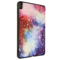 Miniatyrbild 2 av 4: iPad Air 2020-fodral - Apple - Svart galaxmönster - Ekologiskt läder - Videostöd - Tangentbordsstativ Svart
