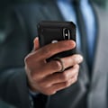 Miniatyrbild 3 av 4: iPhone XS Max-fodral - AVIZAR - Bi-material - Stöttålig - Videostöd - Svart Svart