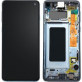 Miniatyrbillede 1 af 4: LCD-skærm - Samsung - Galaxy S10 - Original - Blå - For-samlet berøringsskærm Blå