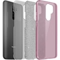 Miniatyrbild 1 av 4: Skyddsskal - AVIZAR - Xiaomi Redmi 9 - Halvstyv silikon - Glitter - Rosa Rosa