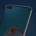 Miniatyrbillede 4 af 4: Huawei P40 Film - AVIZAR - 9H hærdet glasbeskyttelse - Modstandsdygtig - Gennemsigtig - Sort kontur