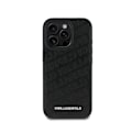 Miniatyrbillede 3 af 6: Coque quilted PU til iPhone 16 Pro Max med luksusdesign fra Karl Lagerfeld Sort Svart