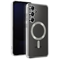 Pikkukuva 1 / 6: Coque MagSafe für Samsung Galaxy S24 FE Silikon Chromrand Silber Grå