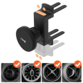 Miniatyrbillede 4 af 5: Support til bil MagSafe - LinQ - Rund - 15W - 360° rotation - USB-C inkluderet Svart