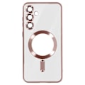 Miniatyrbild 1 av 6: MagSafe Fodral för Samsung S24 Plus i Chrome Contour Silikon Rosa Champagne Rosa