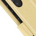Miniatyrbild 4 av 5: Skal för iPhone 6 Plus och 6S Plus - AVIZAR - Plånbok och videostöd - Gul - Halvstyvt - Syntet Gul