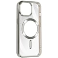 Miniatyrbild 2 av 5: Skyddsfodral för iPhone 15 Pro Max - AVIZAR - Silikon - Krom Silver - MagSafe kompatibel Grå